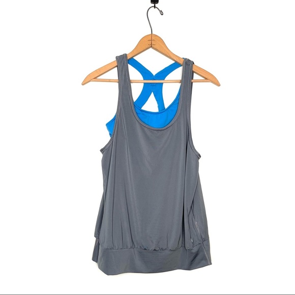 Gap Fit | Racer Back Tank With Attached Sports Bra - Picture 1 of 7